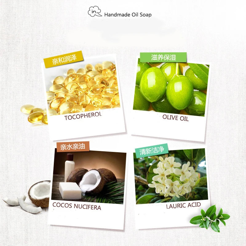 Bioaqua Essential Oil Soaps with Honey,Rose,Jasmine,Aloe,Matcha,Blueberry,Lavender, Bamboo Charcoal,Black Bamboo Soaps