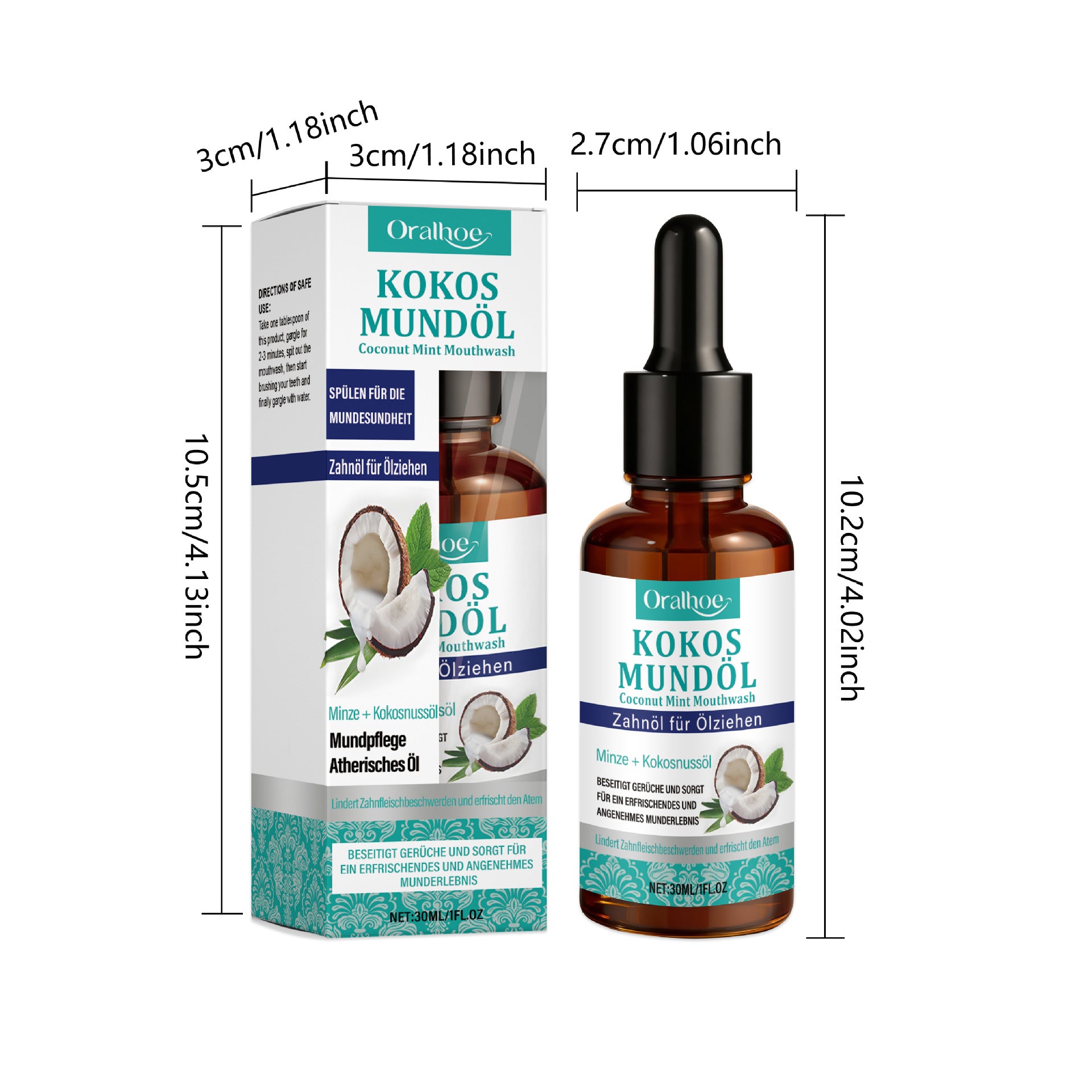 Coconut Oil Mint Mouthwash Remove Bad Breath Refreshing Cleansing Teeth Yellow Stains Fresh Oral Hygiene Odor Removal Mouthwash