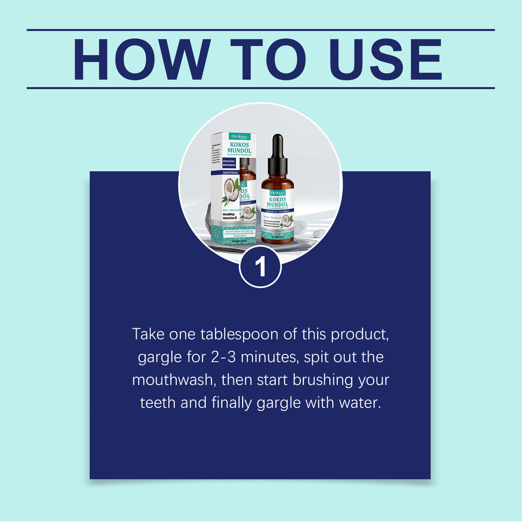 Coconut Oil Mint Mouthwash Remove Bad Breath Refreshing Cleansing Teeth Yellow Stains Fresh Oral Hygiene Odor Removal Mouthwash