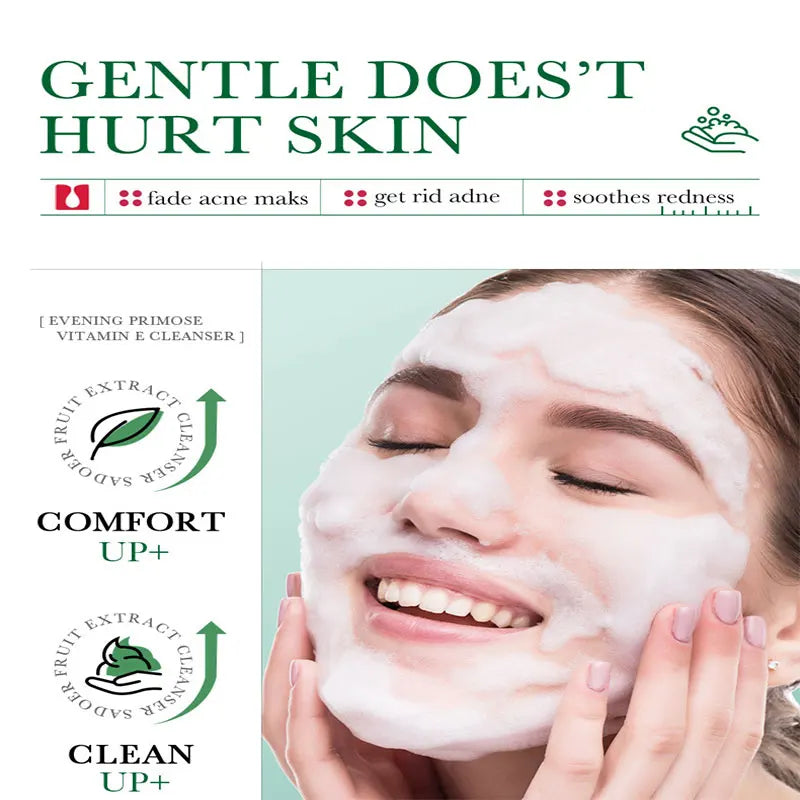 BIOAOUA Salicylic Acid Facial Cleanser Acne Treatment Moisturizing Oil Control skincare Face Wash Foam Face Cleanser Skin Care