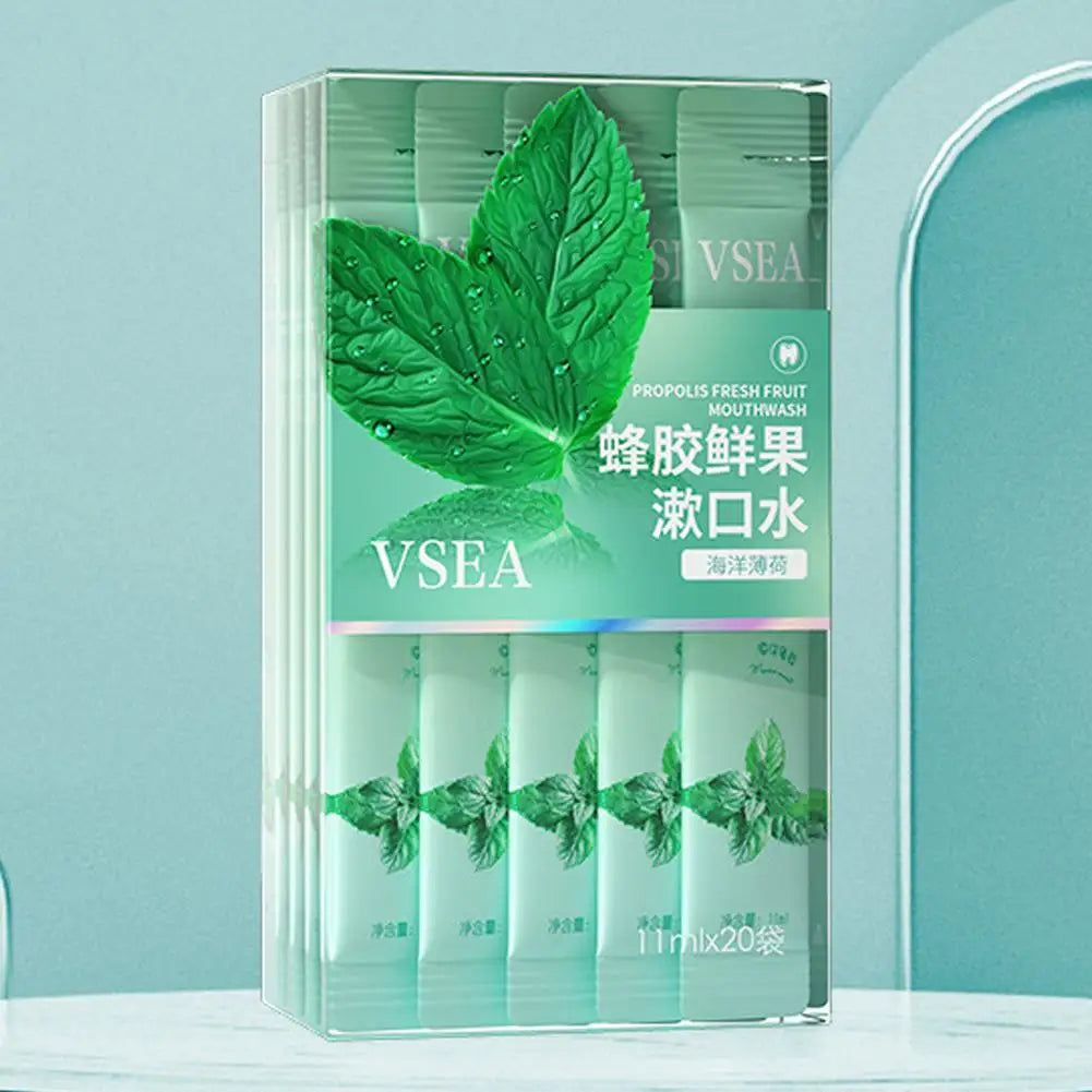 20pcs/Bag Protable Probiotic Mouthwash Portable Cleaning Mouthwash Strip Pack For Long-lasting Fragrance Oral