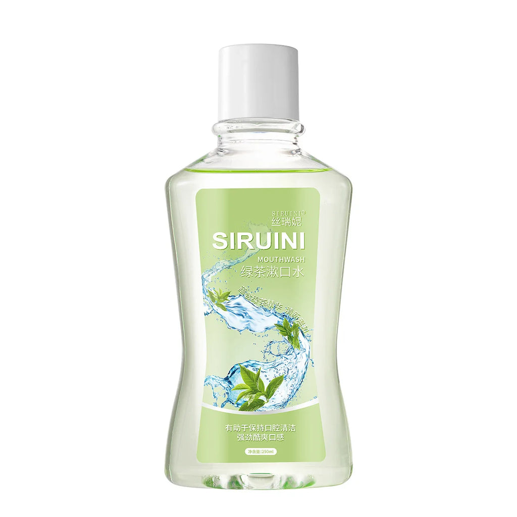 SIRUINI Mint Mouthwash,Portable Oral Cleaner,30 Seconds Fresh Breath with Long-lasting Fragrance Gentle Bottle-packed Mouthwash