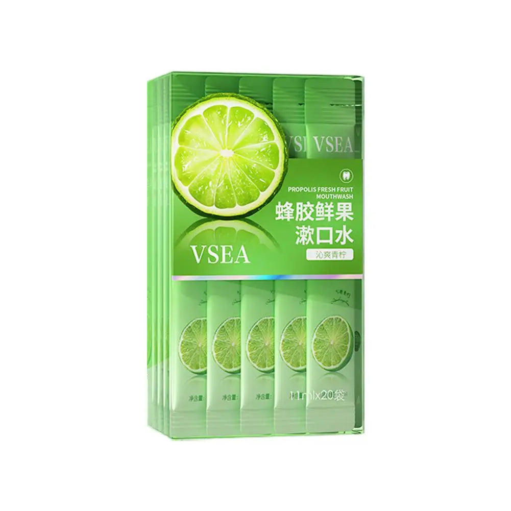 20pcs/Bag Protable Probiotic Mouthwash Portable Cleaning Mouthwash Strip Pack For Long-lasting Fragrance Oral