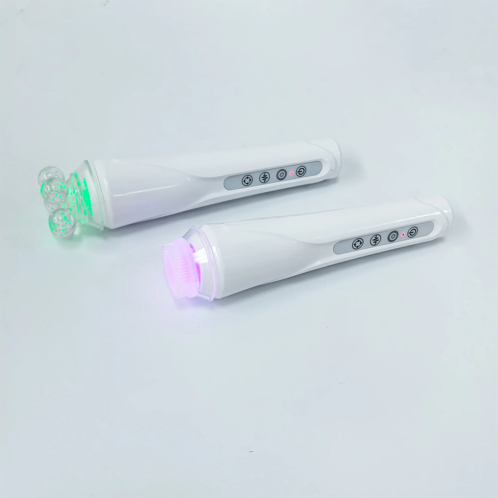 Newest Facial Roller Massage Co2 Oxygen Bubble Pods Beauty Device With Cleaning Brush Skin Tightening Oxygenation Facial Machine