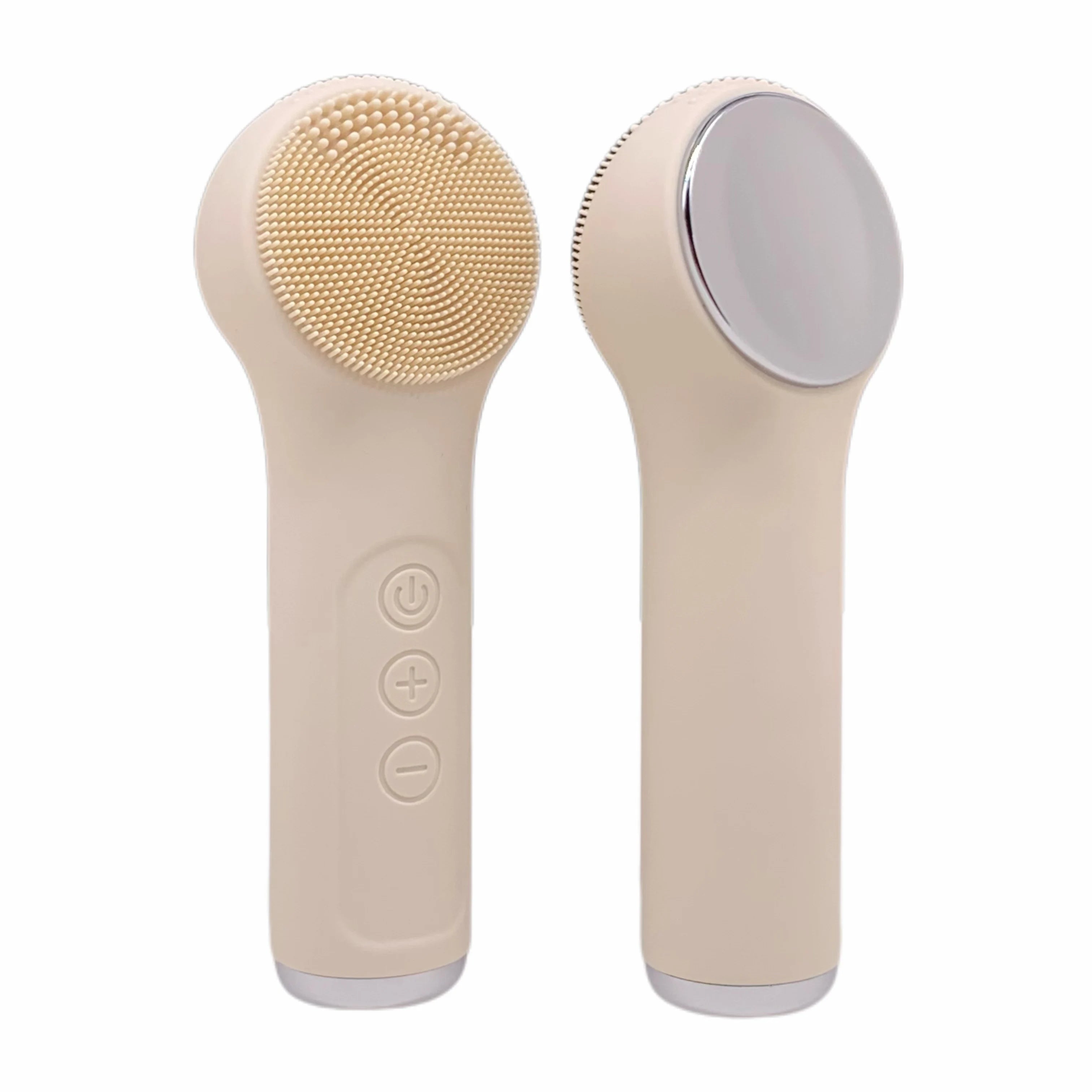 Electric Waterproof Silicone Facial Cleansing Brush, Deep Cleanse Makeup Remover Heating Massage Beauty Tool for Women