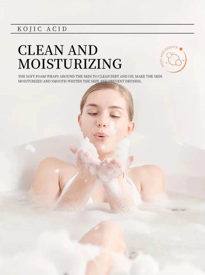 Turmeric Kojic Acid Soap Massage Soap Handmade Soap for Face And Bath for Deep Cleansing Exfoliation Body Moisturizing Turmeric