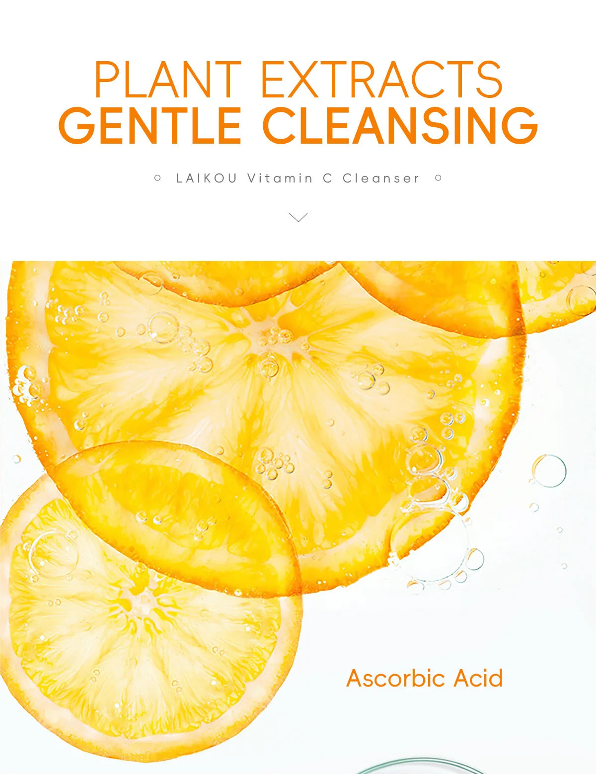 Vitamin C Facial Cleanser 50g Hydrating Moisturizing Deep Cleanse Refines Pores Brightening Skin Care Product korean skin care