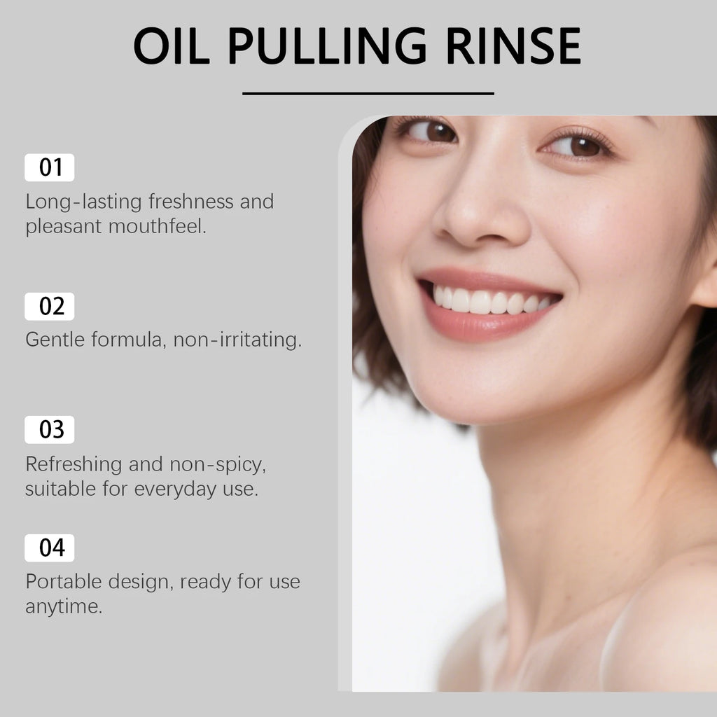 Mint Mouthwash - Long-Lasting Fresh Breath, Gentle Cleaning Non-Irritating, Portable for Home, Office & Travel Use