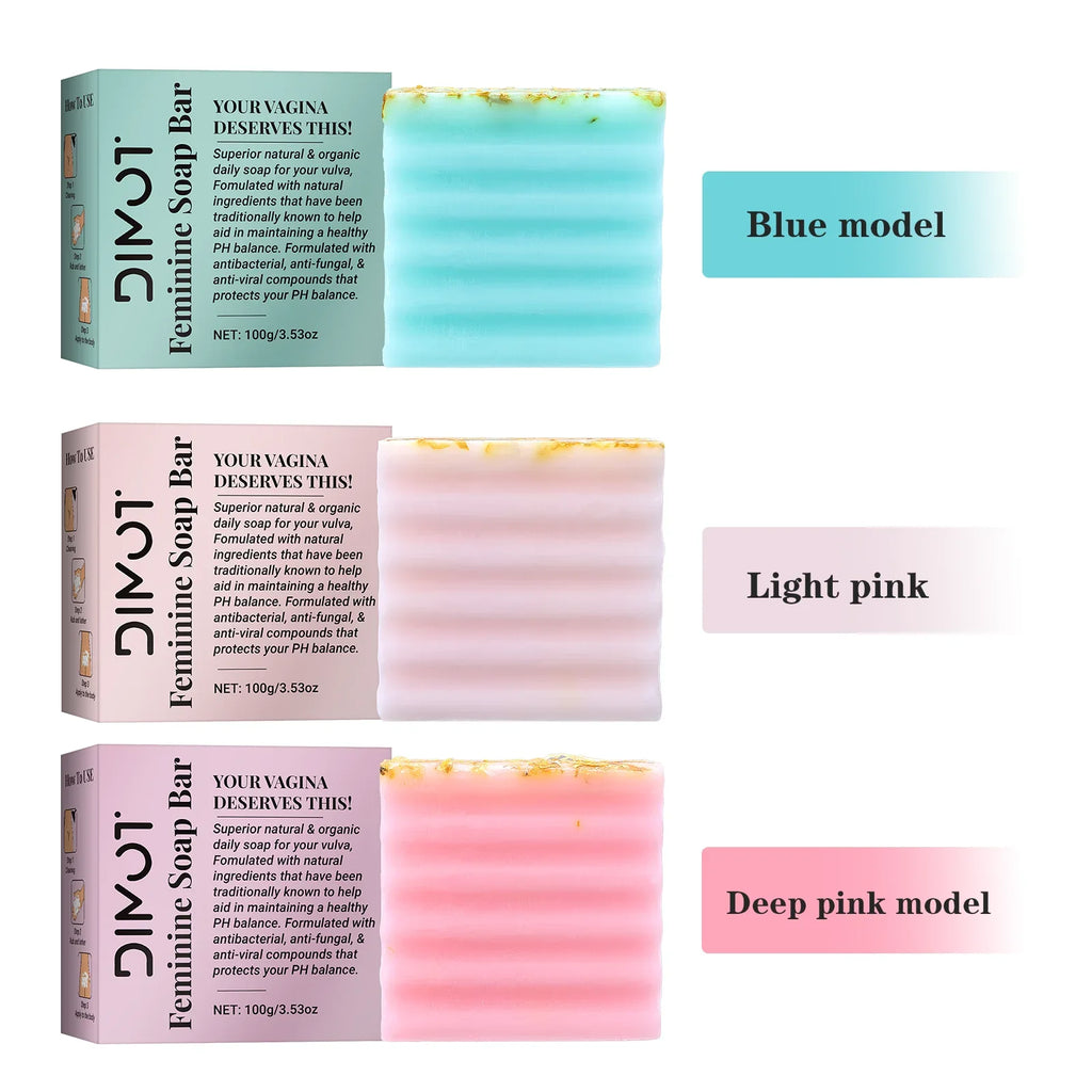 100g Natural Feminine Care Soap for PH Balance Odor Control & Hydration Daily Intimate Care Hygiene Handmade Feminine Soap Bar