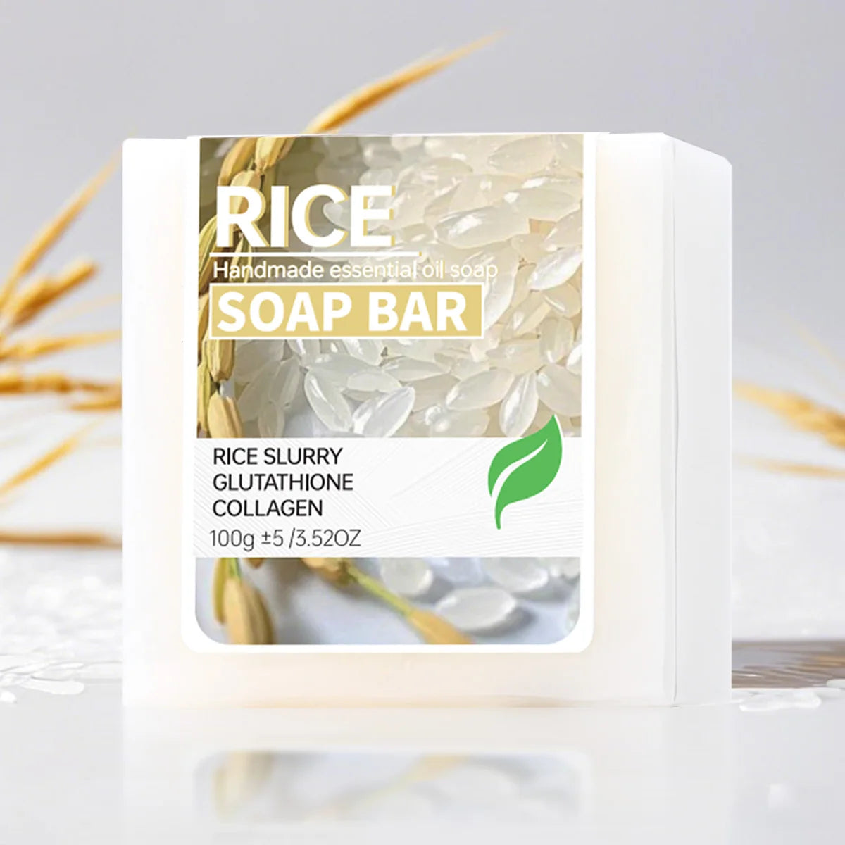 100g A+ Rice Water Soap Handmade Soap Rice Milk Whitening Goat Milk Soap for Whitening Oil Control