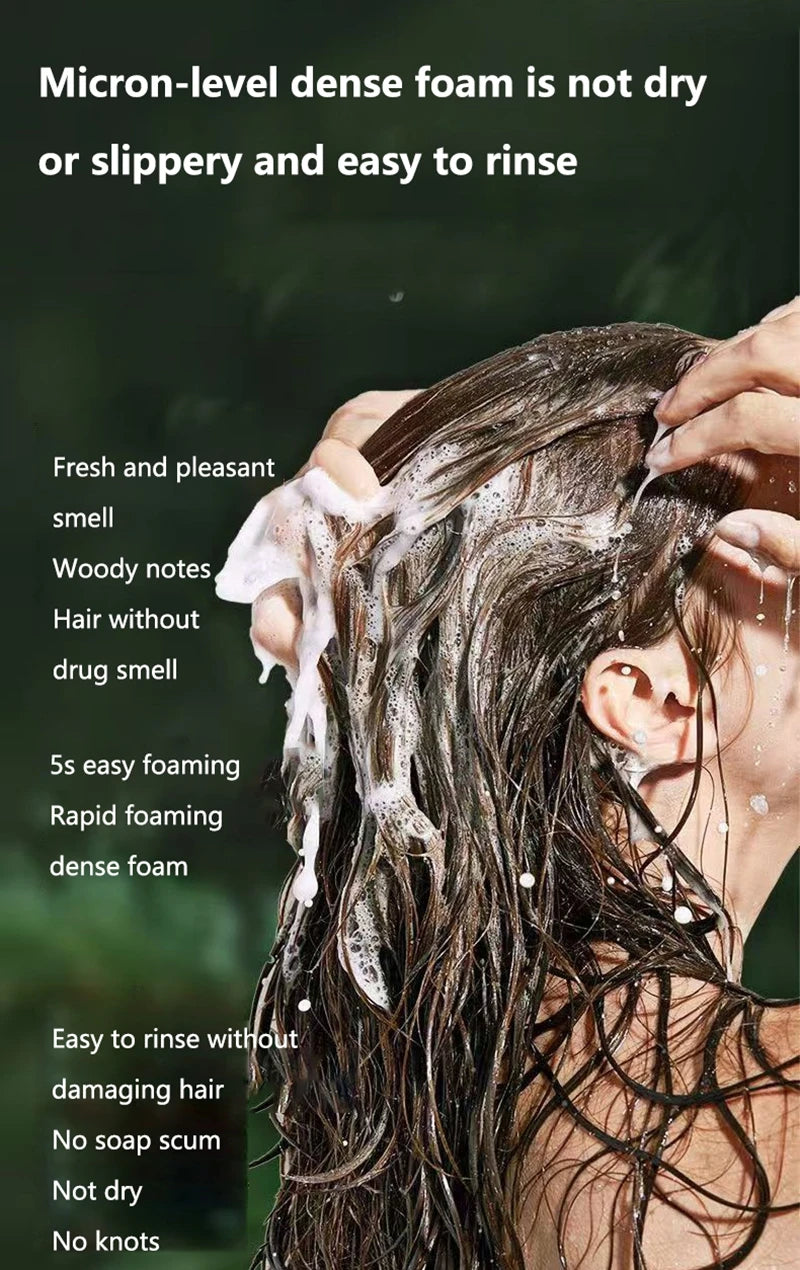 120g Seven-green Usman Orchidaceae Shampoo Refreshing Cleansing Oil Control Anti-Itch Replenishing Soap Soft Handmade Soap