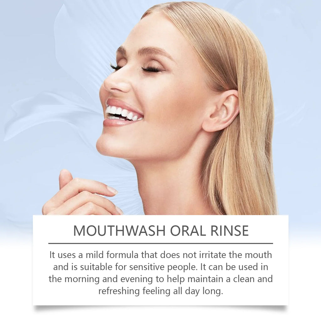 Oral Fresh Mouthwash Remove Mouth Odor Reduce Tonsil Stone Lasting Fresh Alcohol-Free Oral Hygiene Cleaning Peppermint Mouthwash