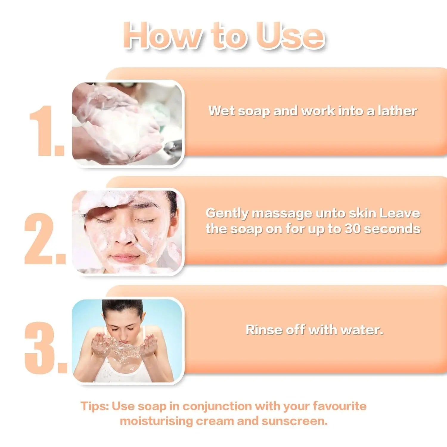 Kojic Acid Ginger Turmeric Handmade Soap for Cleansing and Whitening Fresh and Non Greasy for Bath Skin Care for Home Use