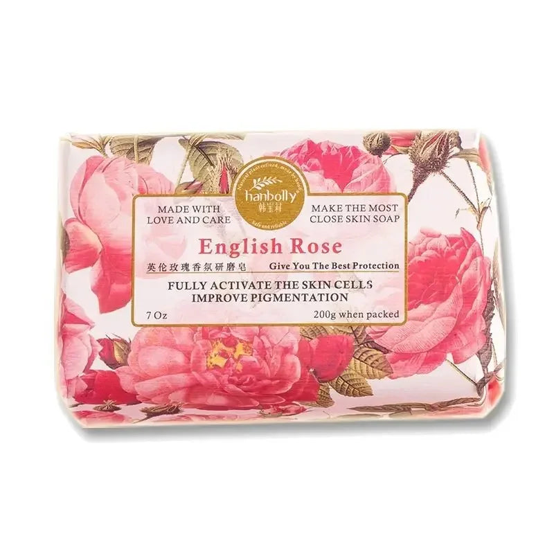 200g French Lavender Rose Gardenia Sea Salt Soap Bar Fragrance Collagene Eclaircissant Glutathion - Skin Care Beauty Soap