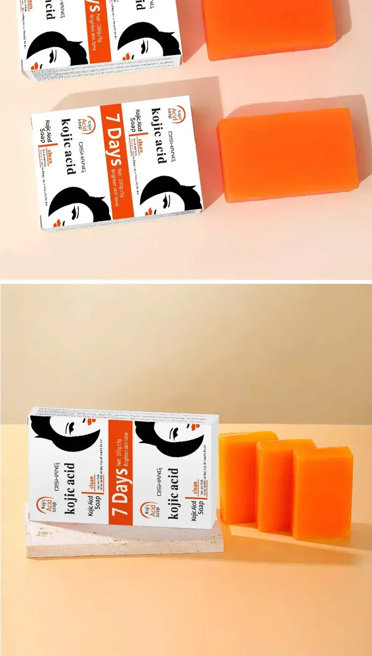 Handmade Whitening Soap Skin Care Deep Cleaning Moisturizing Cleansing Essential Temperate Soap Brighten Skin Kojic Acid Soap