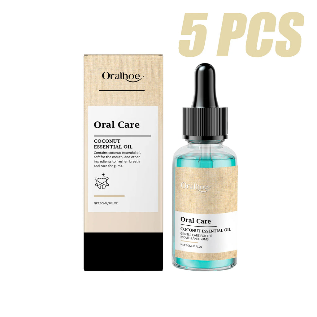 Oralhoe Coconut Oil Mouthwash Fresh Oral Breath Odor Removal Prevent Bad Breath Lasting Fragrance Coconut Oil Mouthwash 1floz