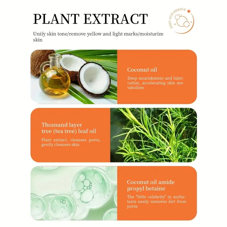 Turmeric Kojic Acid Soap Massage Soap Handmade Soap for Face And Bath for Deep Cleansing Exfoliation Body Moisturizing Turmeric