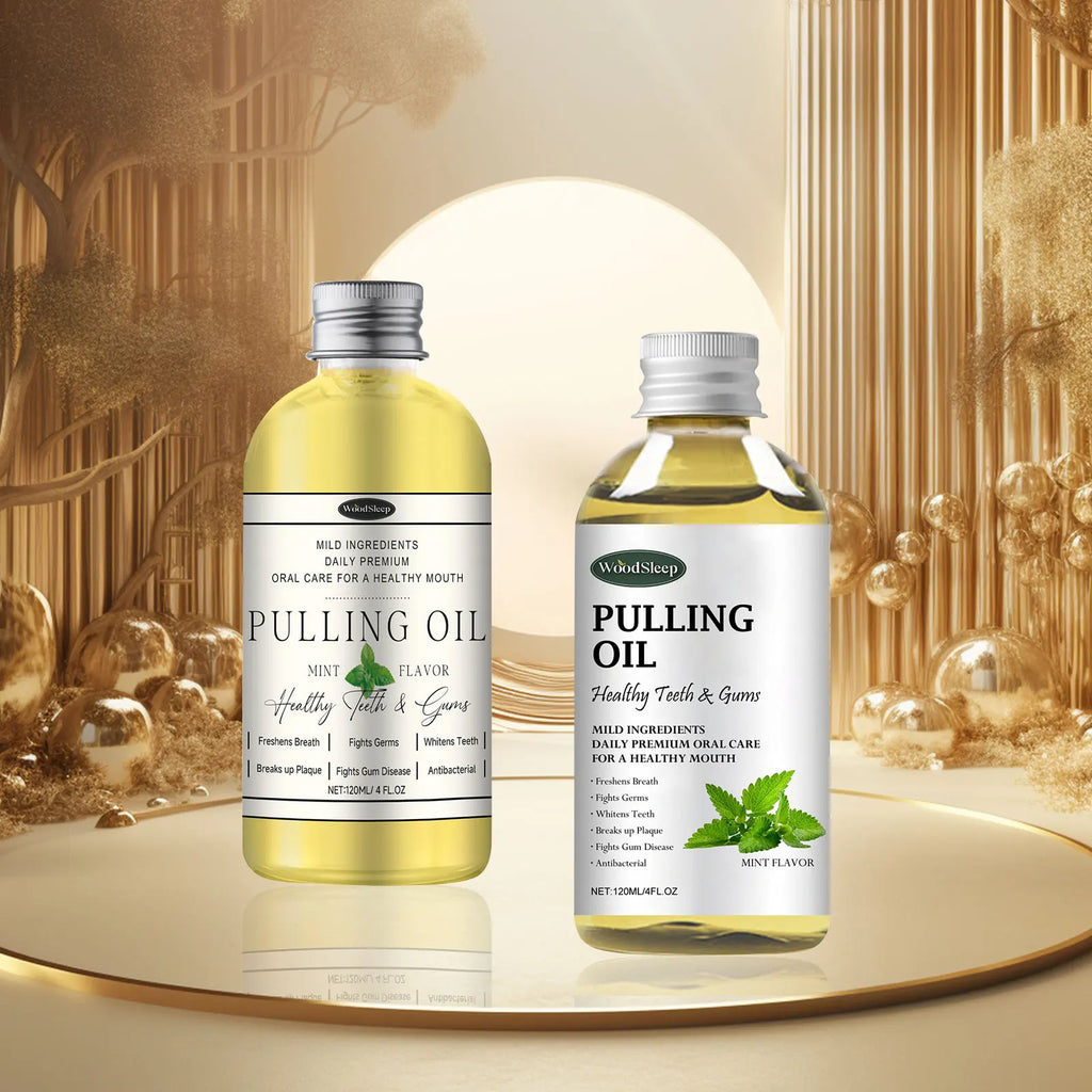 Mouth Wash Pure Organic Coconuts Oil Pulling Natural Tooth Whitening Mouthwash Freshening Breath Heal Oral Health Care Daily Use