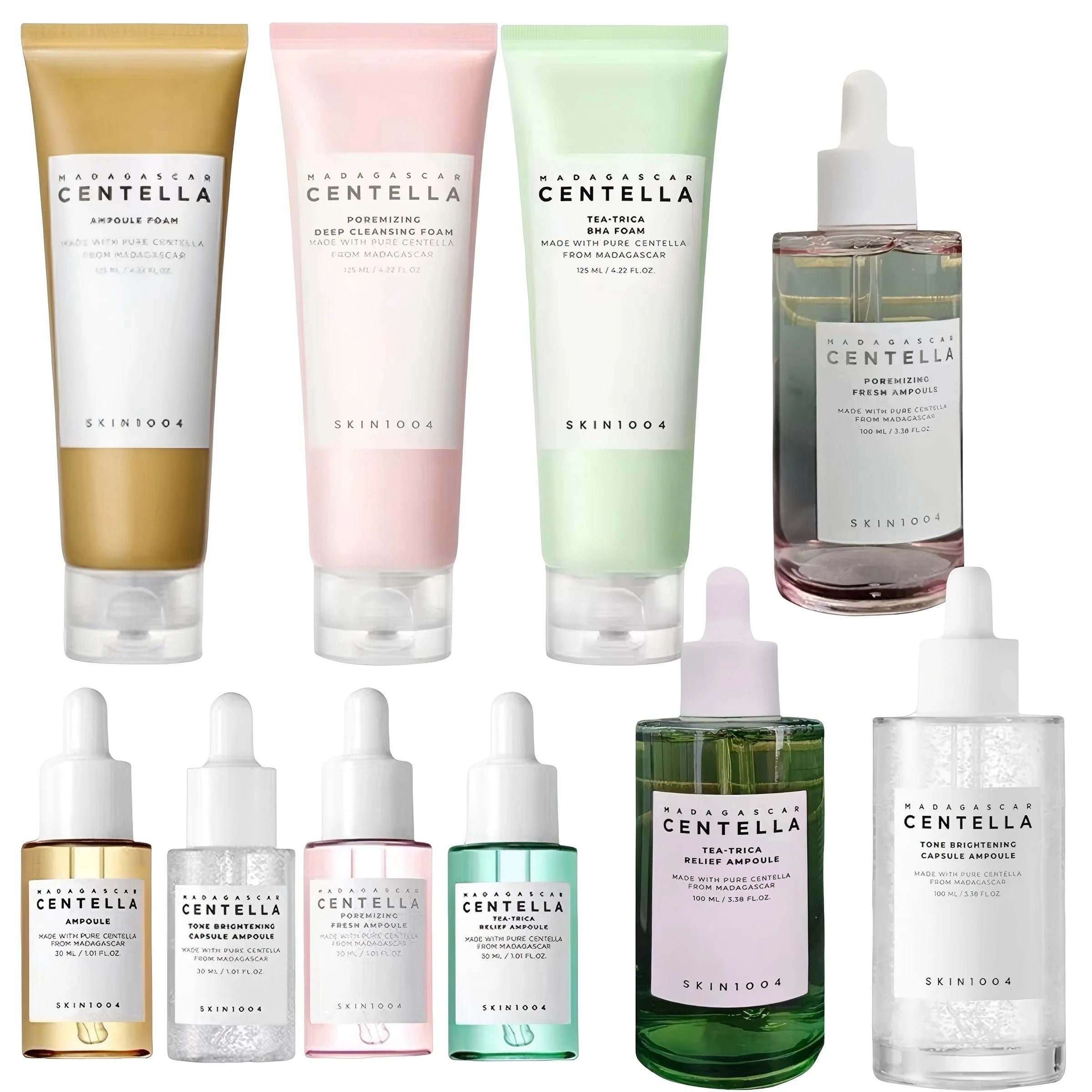 Skin1004 Centella Asiatica Facial Cleanser Essence Himalayan Salt Deep Cleansing Foam for Gentle Purifying Refreshing Face Wash