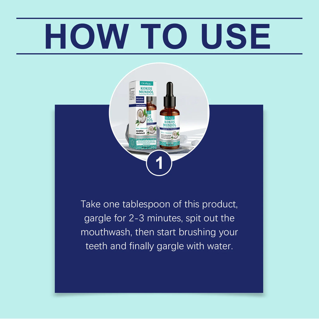 Coconut Oil Mint Mouthwash Remove Bad Breath Refreshing Cleansing Teeth Yellow Stains Fresh Oral Hygiene Odor Removal Mouthwash