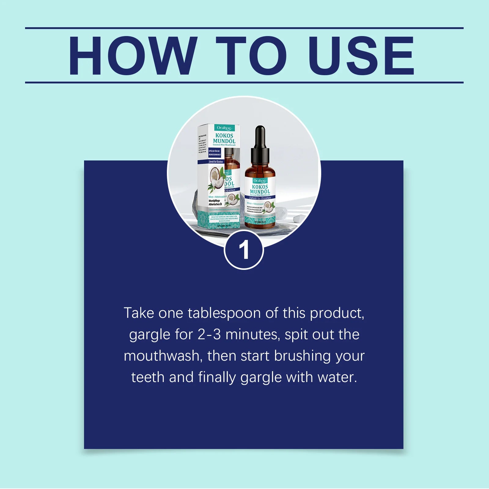 Coconut Oil Mint Mouthwash Remove Bad Breath Refreshing Cleansing Teeth Yellow Stains Fresh Oral Hygiene Odor Removal Mouthwash