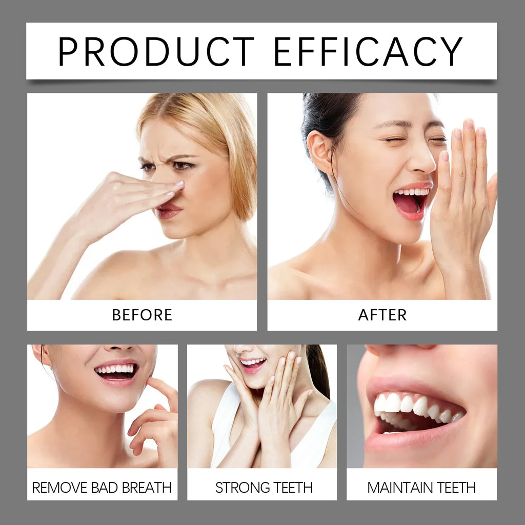 Coconut Oil Mouthwash Deep Cleans Removes Tooth Stains Plaque Protecting Oral Hygiene Refreshing Mouthwash for Dental Care 60ml