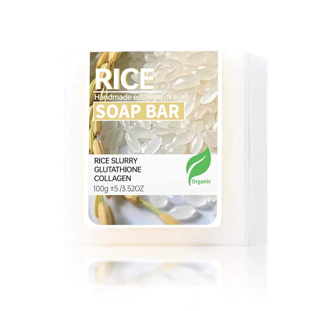 100g A+ Rice Water Soap Handmade Soap Rice Milk Whitening Goat Milk Soap for Whitening Oil Control
