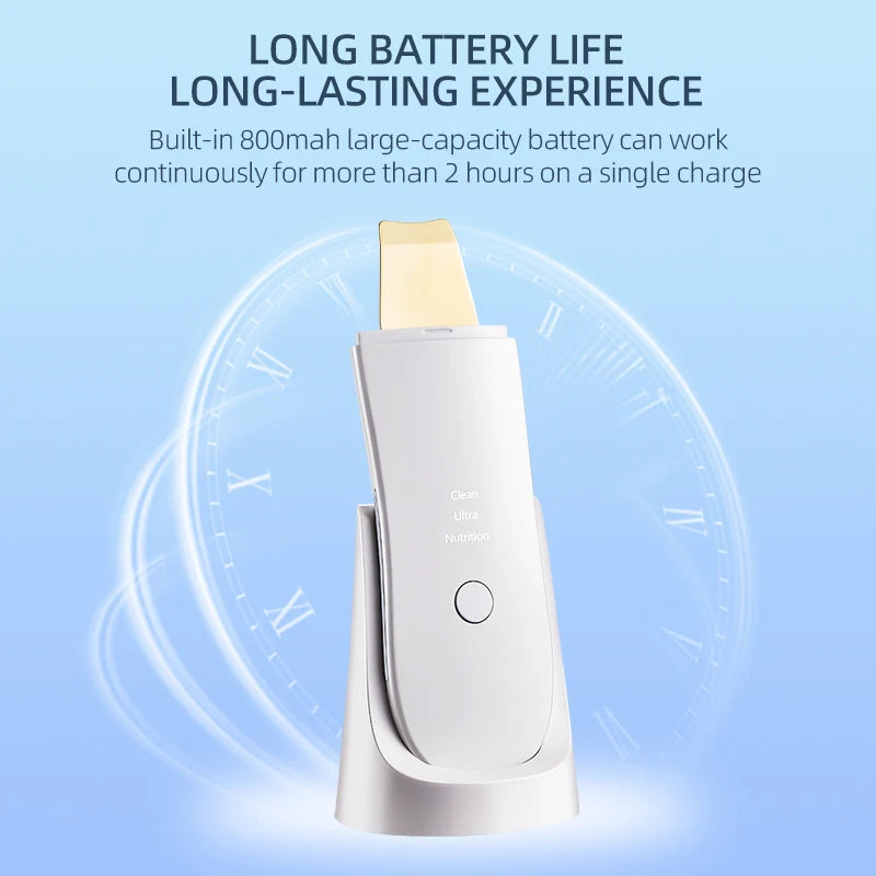 Limpiador Facial Electric Blackhead Remover Exfoliator Moisturizing Facial Cleaner Nano Spray Technology Metal Scraper Tool