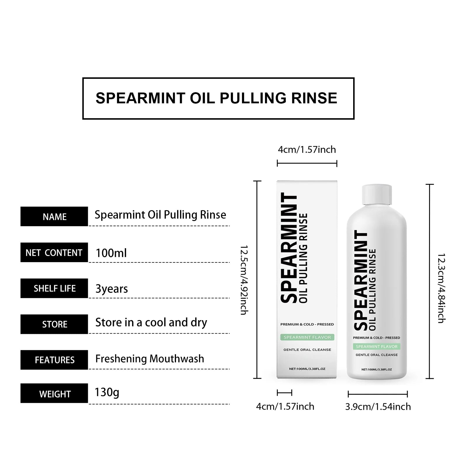 Orchid Mint Mouthwash Remove Odorfresh Breath Clean Oral Hygiene Relieve Gum Discomfort Reduce Food Residue Oral Care Mouthwash