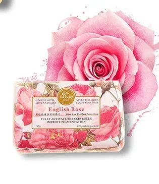 200g French Lavender Rose Gardenia Sea Salt Soap Bar Fragrance Collagene Eclaircissant Glutathion - Skin Care Beauty Soap