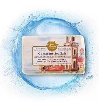 200g French Lavender Rose Gardenia Sea Salt Soap Bar Fragrance Collagene Eclaircissant Glutathion - Skin Care Beauty Soap