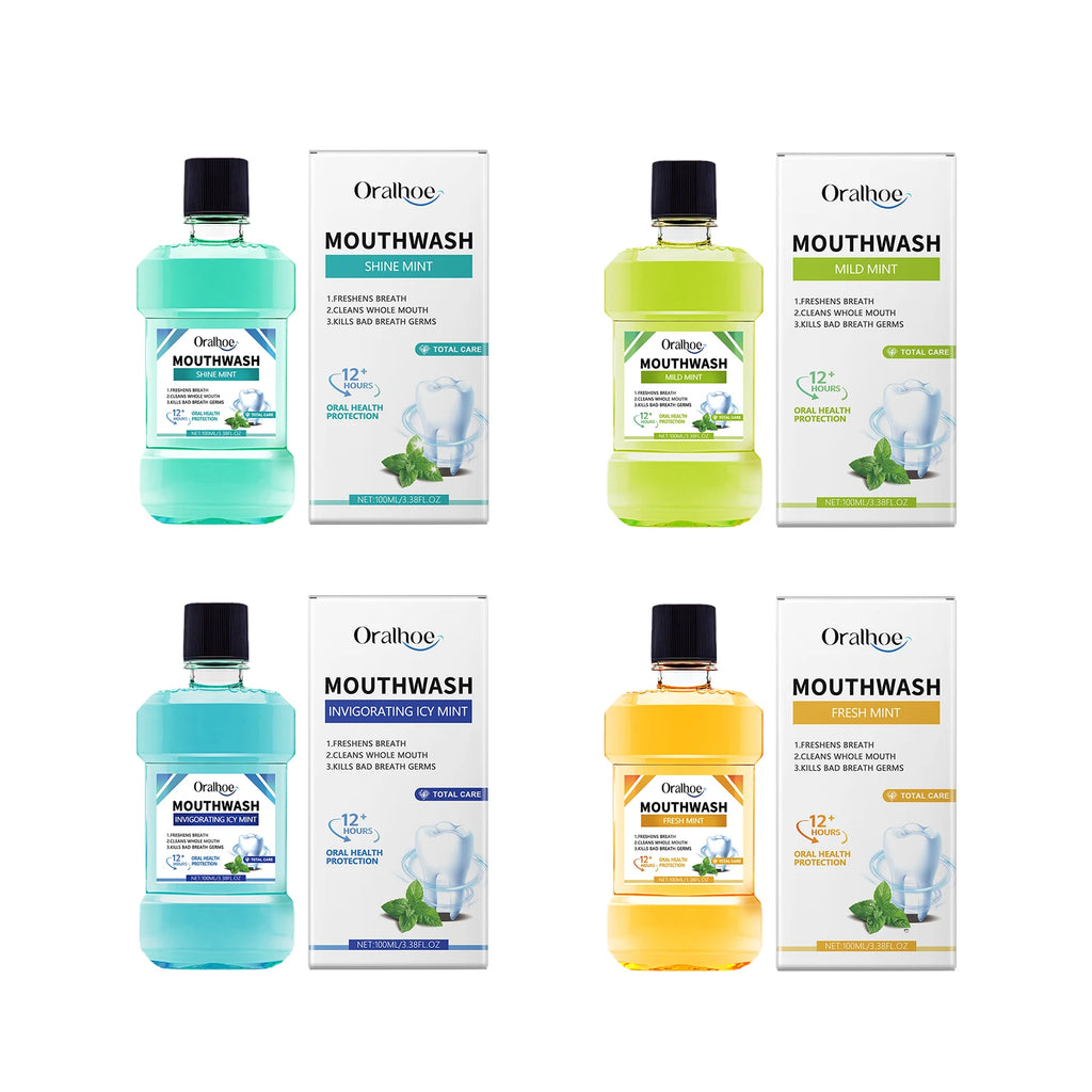 Breath Freshener Mouthwash Mint Flavor Remove Mouth Bad Smell Reduce Dental Tartar Plaque Brighten Tooth Oral Hygiene Cleaning