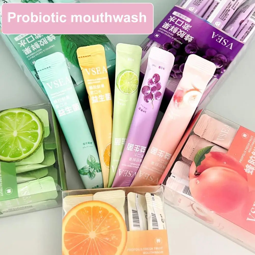 20pcs/Bag Protable Probiotic Mouthwash Portable Cleaning Mouthwash Strip Pack For Long-lasting Fragrance Oral
