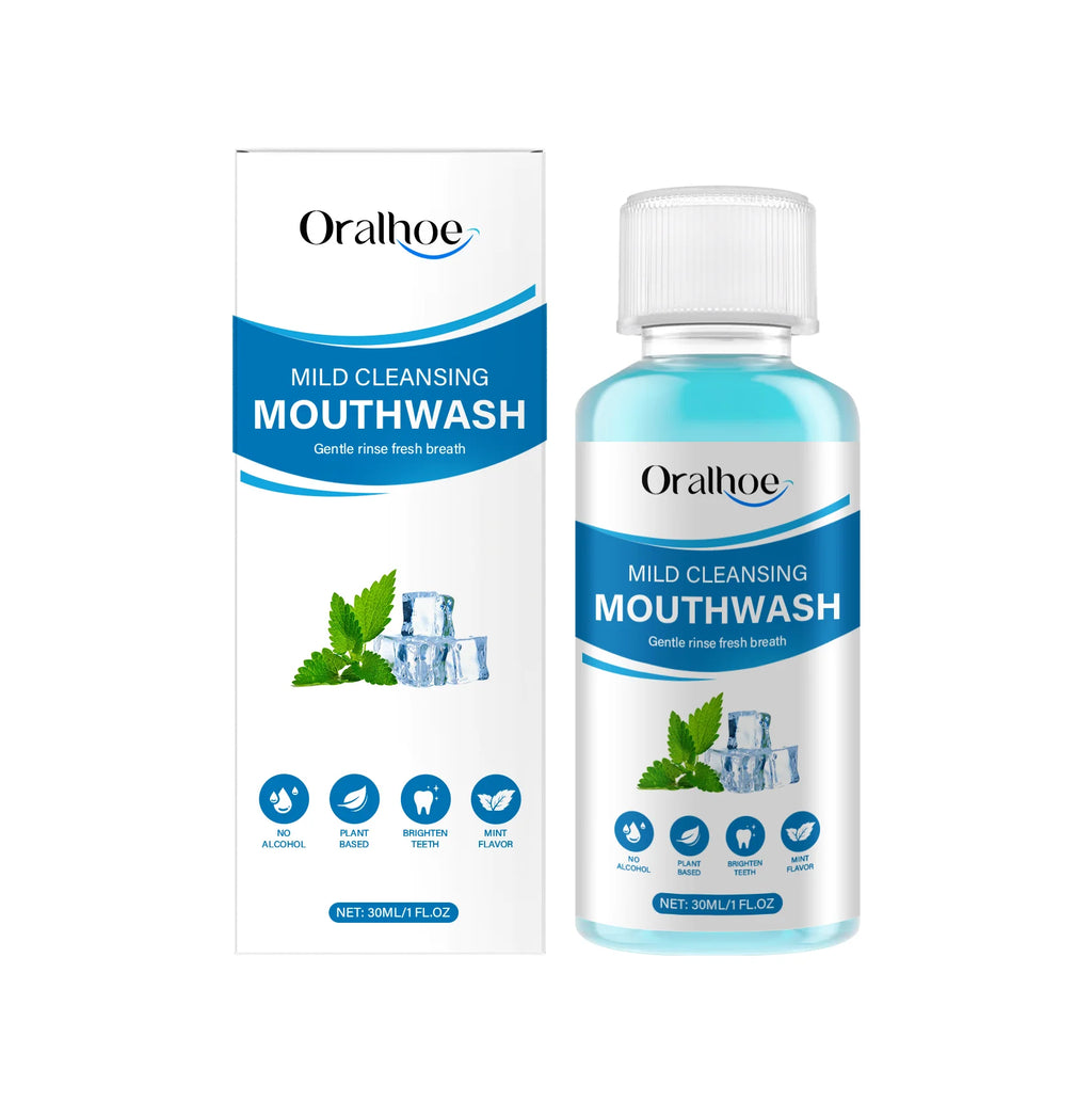 30ml Portable Mint Bad Breath Mouthwash Fresheners Mouth Oral Odor Removal Lasting Aroma Remove Tartar Deep Cleaning Mouthwash