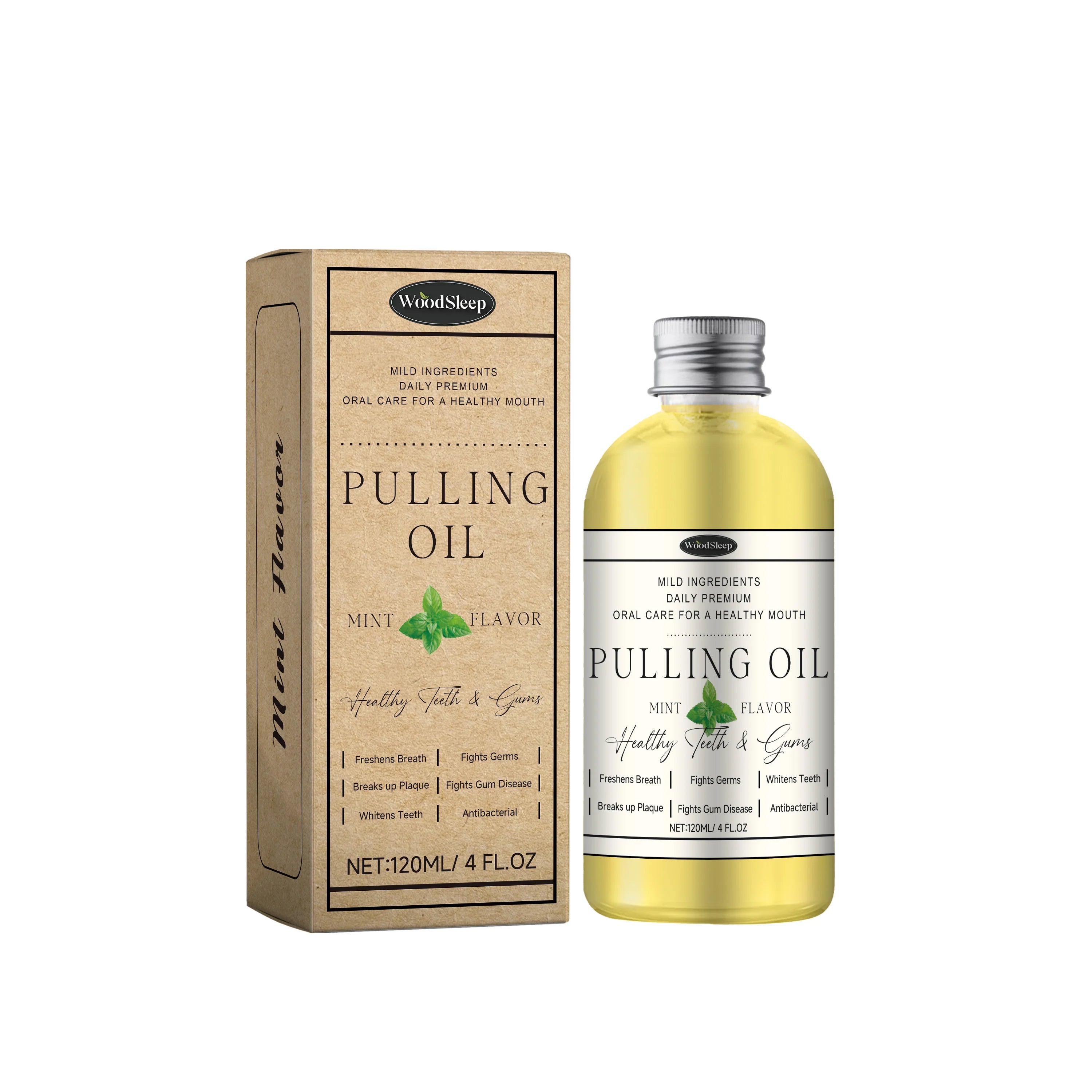 Mouth Wash Pure Organic Coconuts Oil Pulling Natural Tooth Whitening Mouthwash Freshening Breath Heal Oral Health Care Daily Use