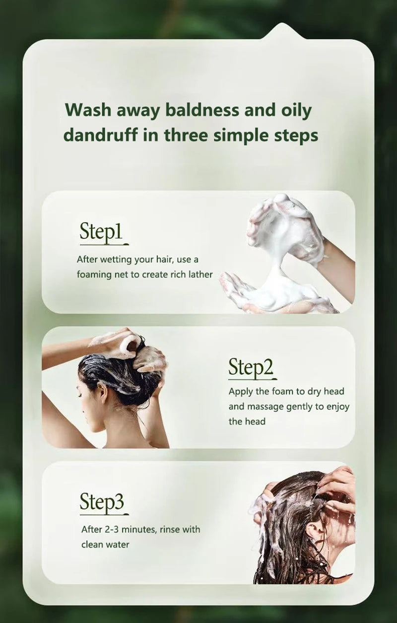 120g Seven-green Usman Orchidaceae Shampoo Refreshing Cleansing Oil Control Anti-Itch Replenishing Soap Soft Handmade Soap