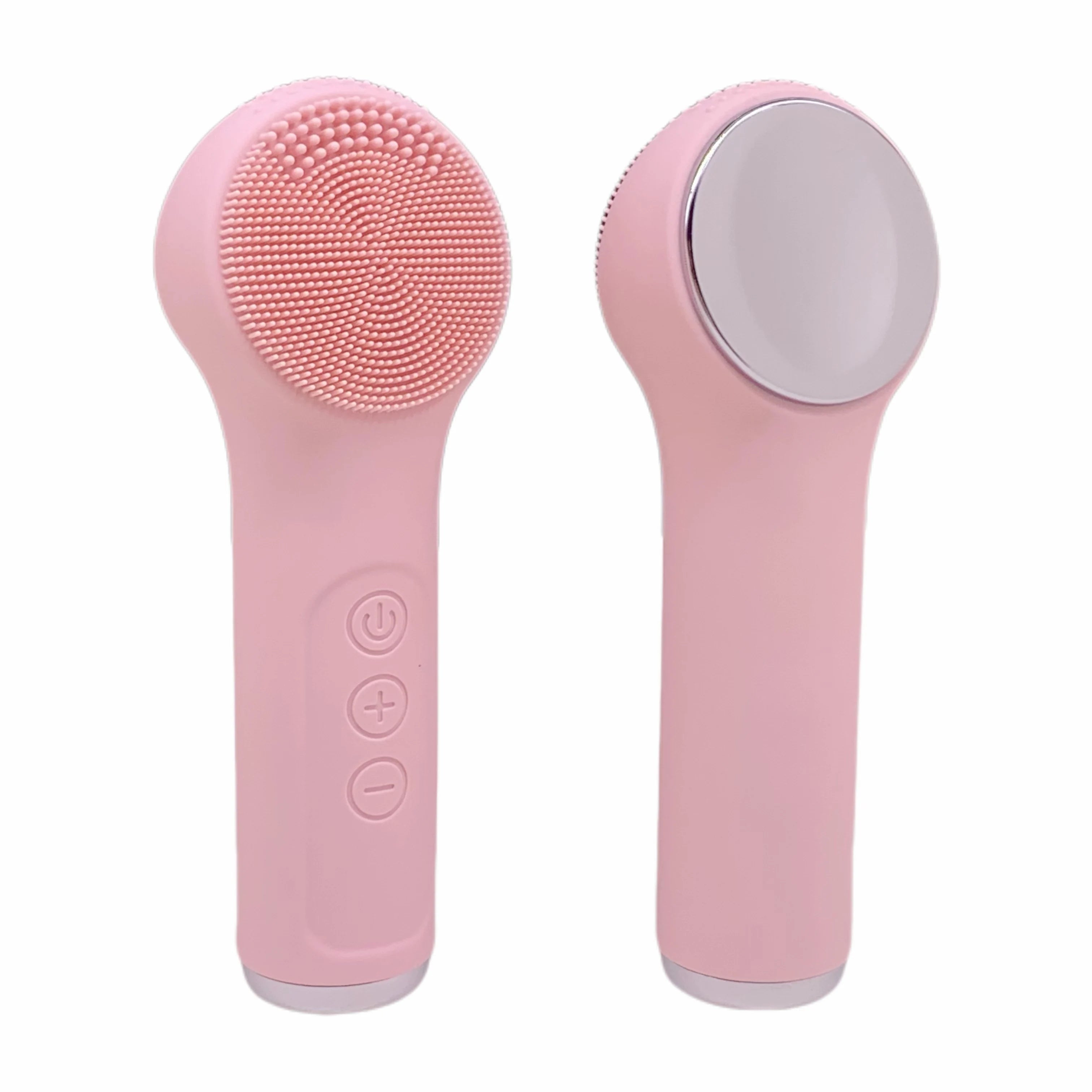 Electric Waterproof Silicone Facial Cleansing Brush, Deep Cleanse Makeup Remover Heating Massage Beauty Tool for Women
