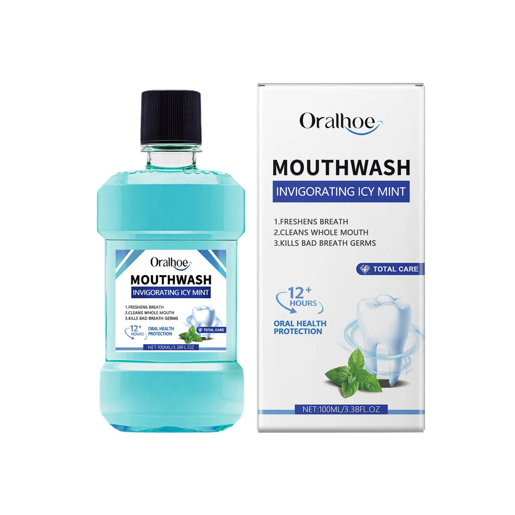 Breath Freshener Mouthwash Mint Flavor Remove Mouth Bad Smell Reduce Dental Tartar Plaque Brighten Tooth Oral Hygiene Cleaning
