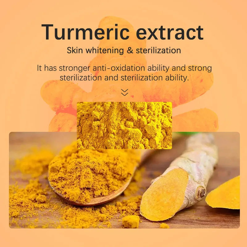Turmeric Soap 110g Oil Control Handmade Soap for Face Body Cleansing with Essential Oil