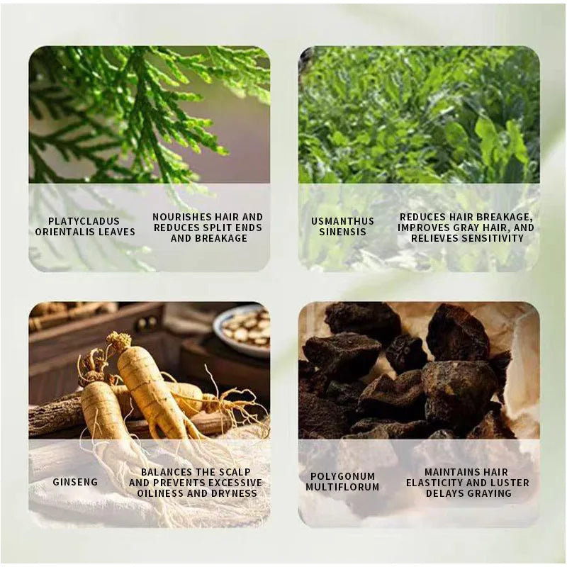 120g Seven Green Platycladi Usman grass handmade shampoo soap Refreshing and Flushing Healthy Anti-removal Hair Nourishing Clean