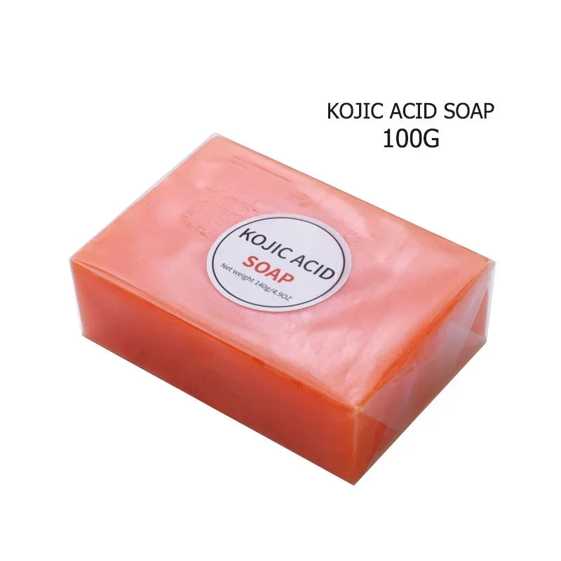 100g Natural Ginger Oil Handmade Soap with Tea Tree Bamboo Charcoal Lavender Honey Kojic Acid for Skin Whitening & Brightening