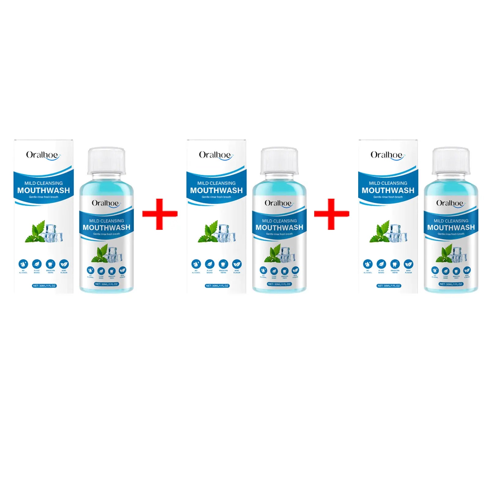 30ml Portable Mint Bad Breath Mouthwash Fresheners Mouth Oral Odor Removal Lasting Aroma Remove Tartar Deep Cleaning Mouthwash