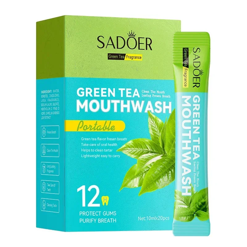 Coffee Refreshing Mouthwash 20pcs/Box Portable Bagged Mouth Wash Freshen Breath Clean The Teeth Oral Freshening Teeth Whitening