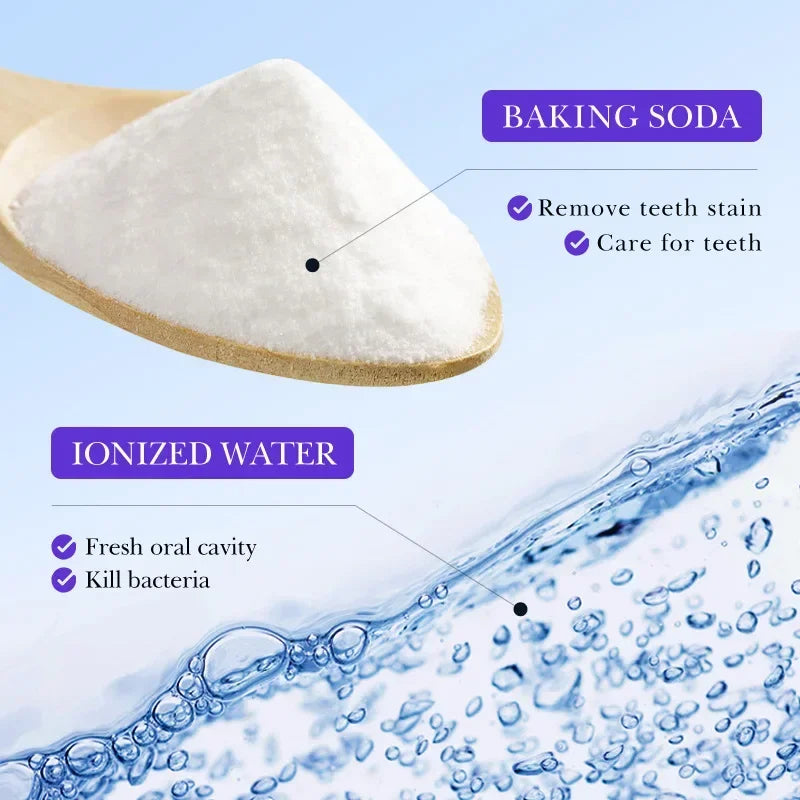 SADOER Baking Soda Summer Black Grape Mouthwash Tooth stain removal mouthwash