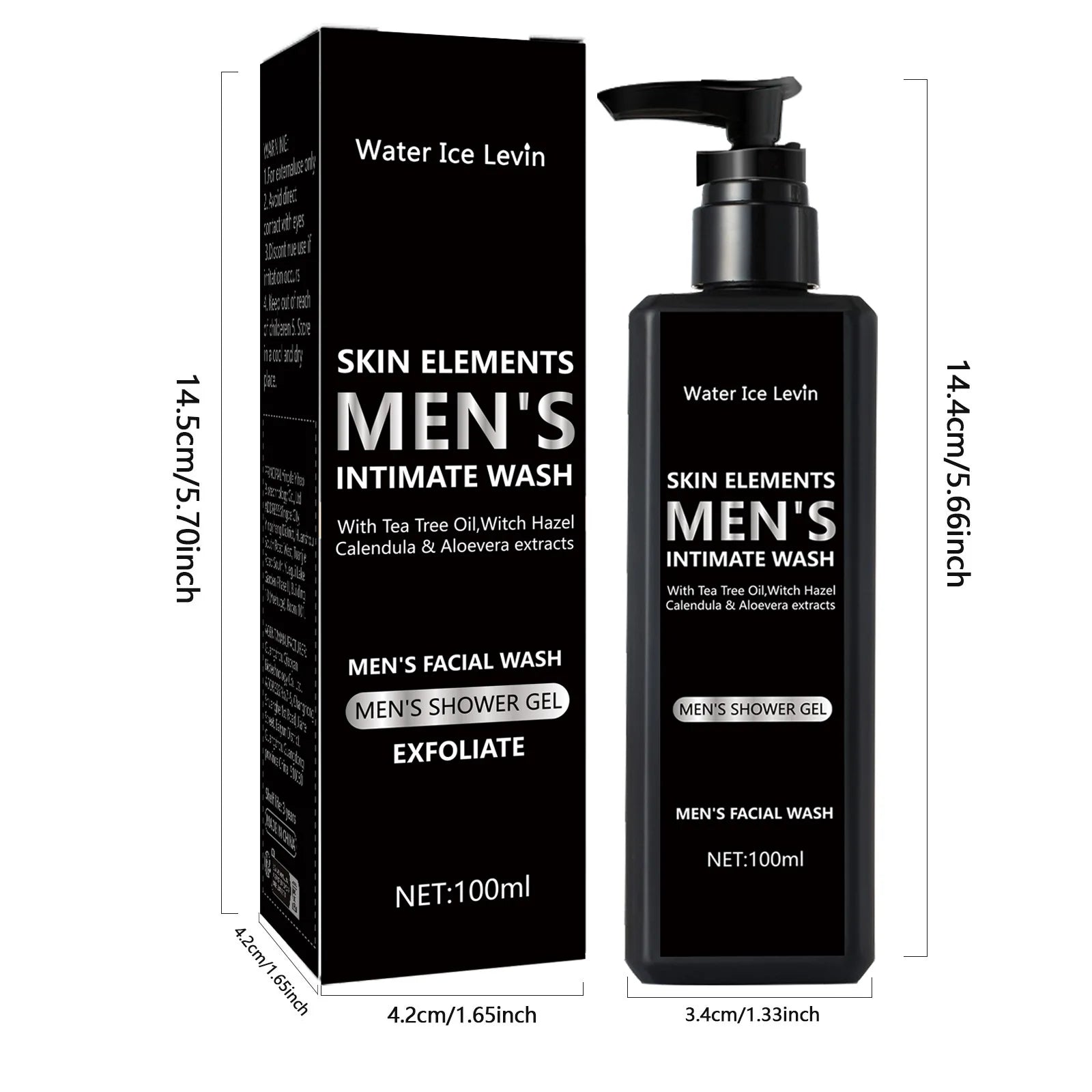 100ML men's facial cleanser for daily cleansing and bathing, suitable for oily skin, soothing, purifying and cleaning