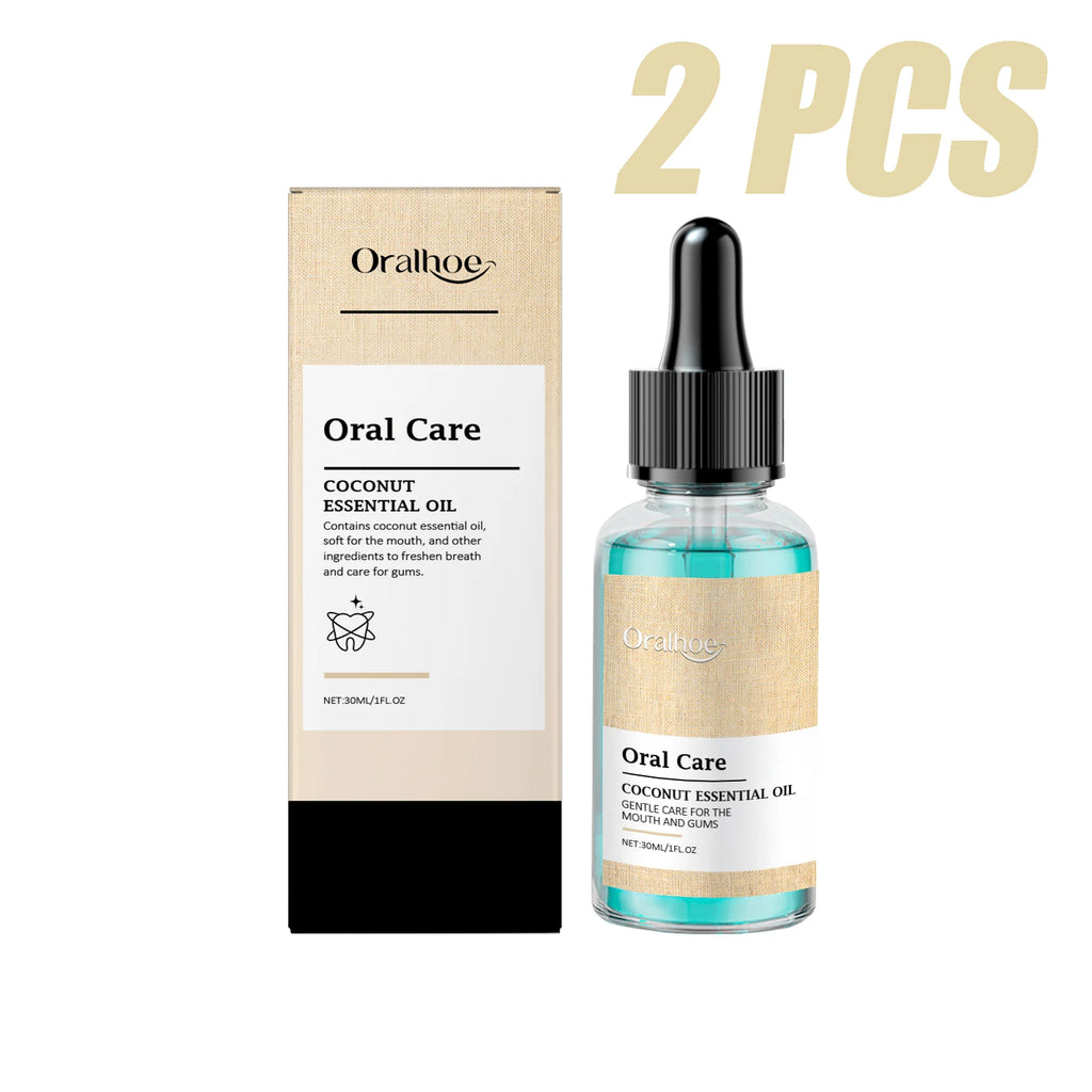 Oralhoe Coconut Oil Mouthwash Fresh Oral Breath Odor Removal Prevent Bad Breath Lasting Fragrance Coconut Oil Mouthwash 1floz