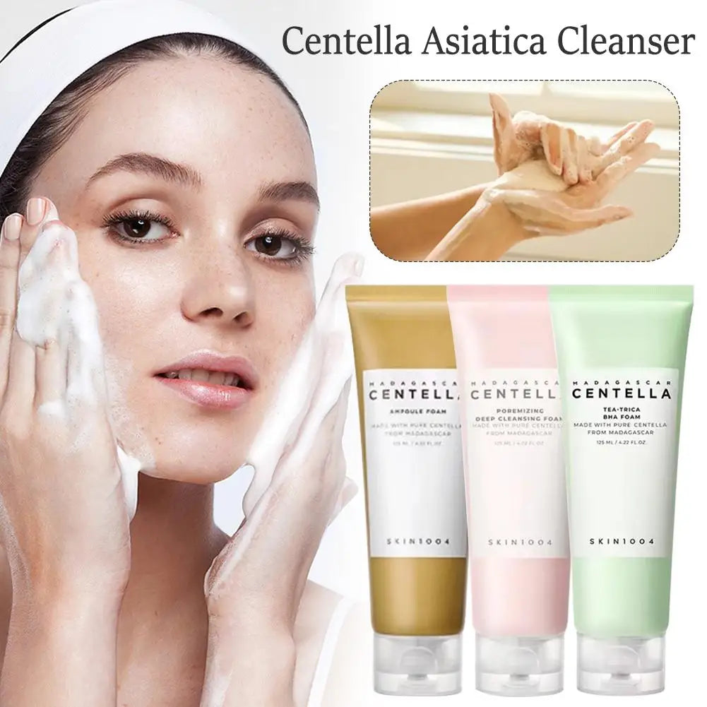 Skin1004 Centella Asiatica Facial Cleanser Essence Himalayan Salt Deep Cleansing Foam for Gentle Purifying Refreshing Face Wash