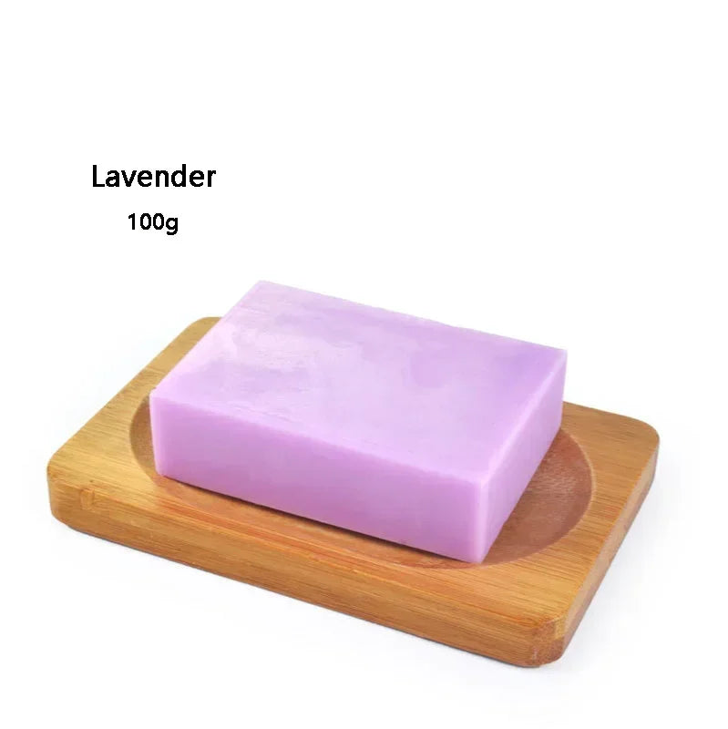 100g Natural Ginger Oil Handmade Soap with Tea Tree Bamboo Charcoal Lavender Honey Kojic Acid for Skin Whitening & Brightening