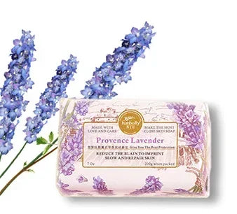 200g French Lavender Rose Gardenia Sea Salt Soap Bar Fragrance Collagene Eclaircissant Glutathion - Skin Care Beauty Soap