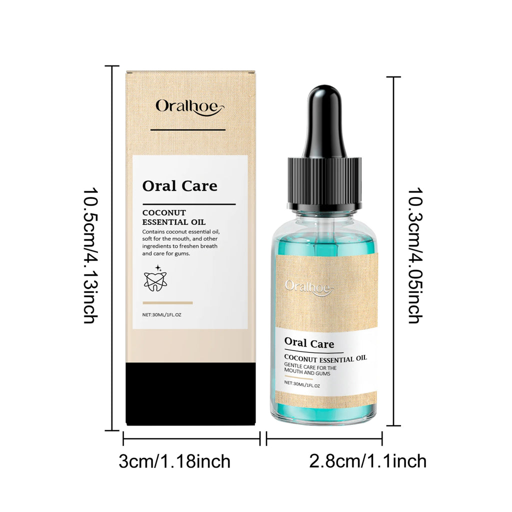 Oralhoe Coconut Oil Mouthwash Fresh Oral Breath Odor Removal Prevent Bad Breath Lasting Fragrance Coconut Oil Mouthwash 1floz